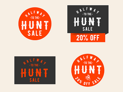 Halfway to the Hunt badge hunting logo sale