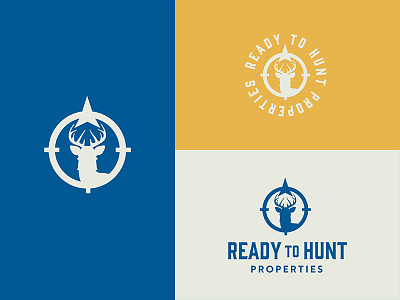 Readytohunt hunting logo real estate company