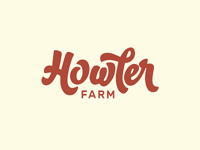 Howlerfarm Logo branding farm howler logo typography