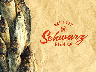 Schwarz fish lettering logo