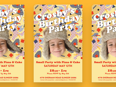 Birthday Partayyy birthday invite kids party