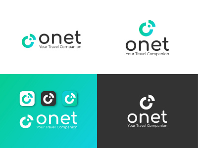 Onet logo design | creative design brand branding design graphic design illustration logo travellogo