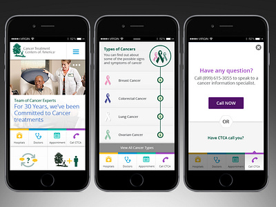 Mobile app design for healthcare