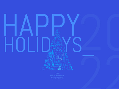 Happy Holidays design illustration