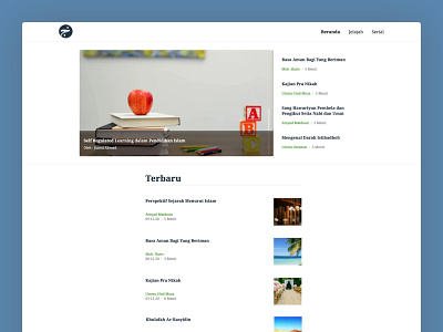 Khairujalis 📰 design media minimalist news ui web design website