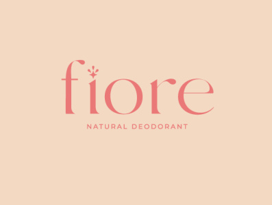 Fiore Natural Deodorant Branding branding design graphic design logo