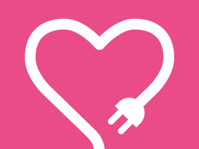 Heart Power cord heart icon power power cord