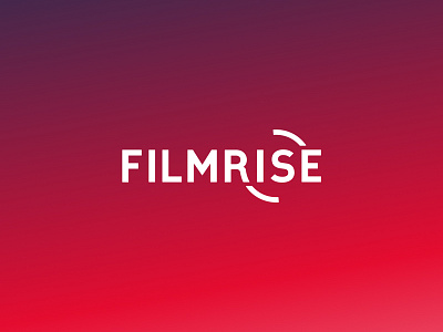FilmRise Rebrand brand brand identity branding film gradient logo logomark red roku roku channel tv wordmark