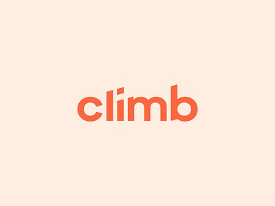 Climb Branding angle brand branding color cut finance incline logo logo design logo mark orange