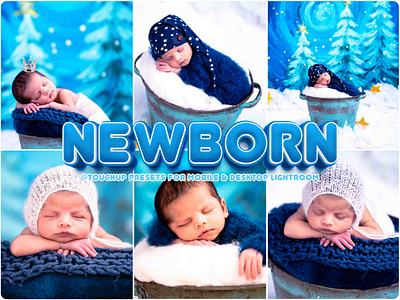 Newborn Baby Presets Mobile+Desktop LIGHTROOM TouchUp portrait presets