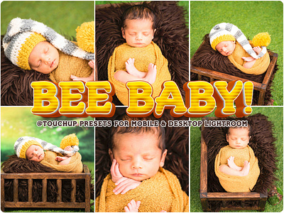 Bright Warm Baby Presets Mobile+Desktop LIGHTROOM TouchUp portrait presets