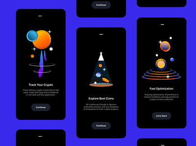 Crypto Currency App Start app design crypto design illustration mobile app ui ui ux wallet