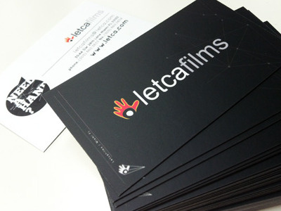 Business card - Letcafilms branding business card