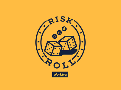 Risk'n'Roll dice illustration las vegas roll the dice screenprint