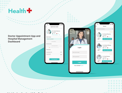 Doctors Appointment Booking App animation app branding logo typography ui ux