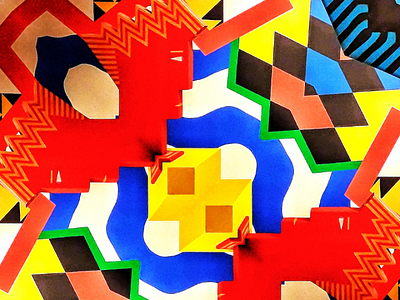 Pop Hercules color block colorful distortion geometric lines photography pop