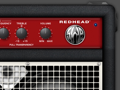 SWR® Redhead™ combo amplifier fender fuse fender guitars interface design software interface swr amps ui ux