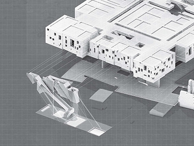 Ruinscape II. architecture design graphics illustration illustrator perspective photoshop rendering surface