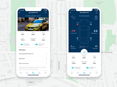 Vehicle Profile X - Remote Services app auto ios iphonex mobile mobiledesign productdesign ux
