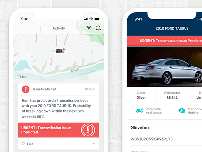 Predictive Issue Concept autoapp ios iotapp iphonex mobileapp telematics vehicle