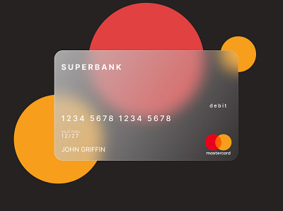 Debit Card UI Design 2d design glass glass morphism graphic design illustration ui ux