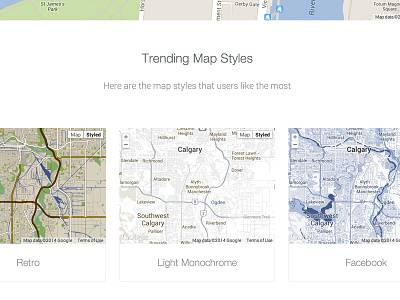 Trending Map Styles map styles