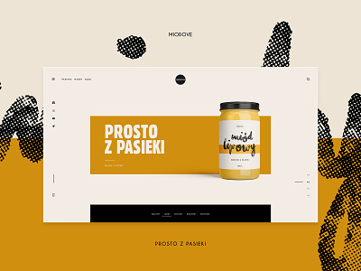 Miodove | Prosto z pasieki. clean honey honeybee minimal ui uiux ux web webdesign website