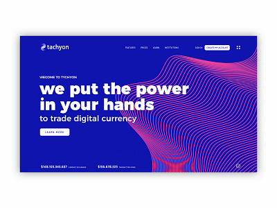 tachyon bitcoin blockchain brand branding crypto crypto wallet cryptocurrency design logo poland ui uidesign uidesigner uiux uiux designer ux web design webdesign website zielonagora