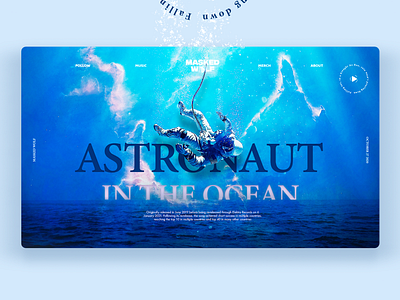 Astornaut in the Ocean appdesign creative dailyui design designer designinspiration illustration minimal ui uidesign user experience user interaction user interface ux uxdesign web