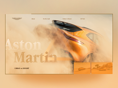 Aston Martin UI Visual design minimal ui user experience user interaction user interface ux web