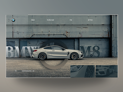 BMW Daily Challenge Ui 3d animation design minimal ui user experience user interaction user interface ux web