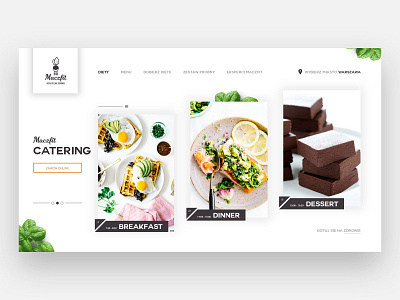 Maczfit Catering catering clean app clean ui fit health health app healthcare typography ui user experience user interaction user interface ux web website white background