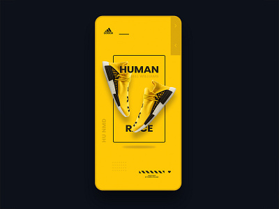 Human Race addidas app design design app minimal nike shoe design typography ui ui design ui ux user experience user interaction user interface