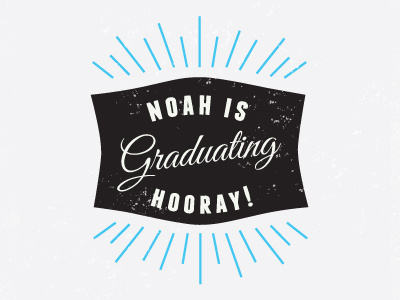 Brother's graduation announcement