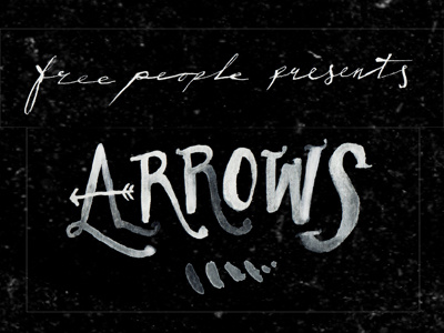 Arrows arrow black hand handdrawn ink lettering script type typography