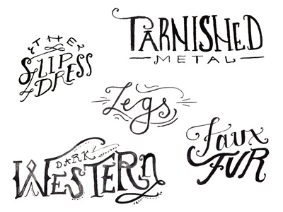 Free People Fall Trend Lettering