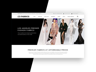 Website for LTJ Fashion Fabrics