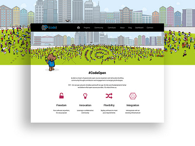 Homepage Design for Dell's Open Source Initiative