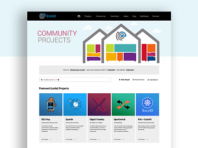 Project Page Design for Dell's Open Source Initiative clean code community design development github illustration open project source web