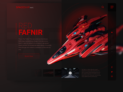 Space Ship Rent spaceship webdesign website