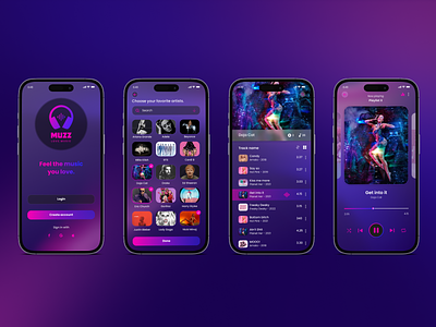 Figma Glassmorphism Music App UI app design figma figma glassmorphism music app ui glassmorphism graphic design illustration mobile app ui music app music player ui ui design uiux xd