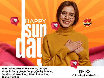 Sunday Design branding design flyer explorepage graphic design happy sunday