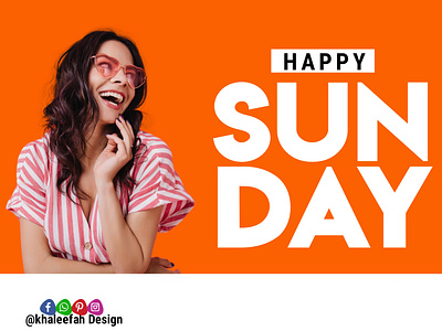 Sunday Vibes ads happysunday branding design flyer explorepage graphic design