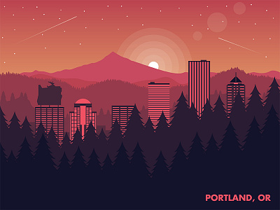 Portland city portland skyline