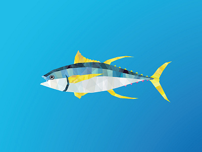 Yellowfin Tuna animal facet fish ocean