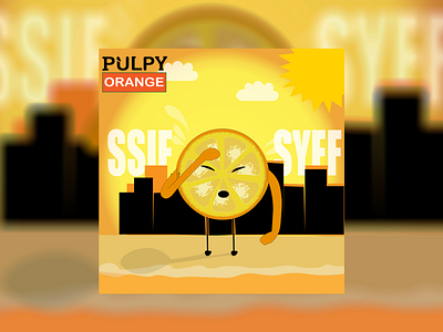 PULPY ORANGE branding design graphic design illustration logo vector