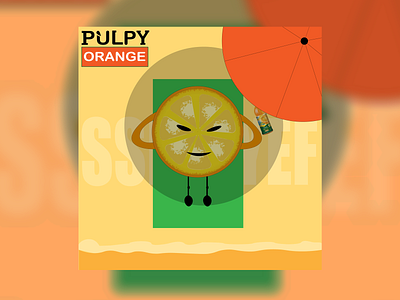 PULPY ORANGE app branding design graphic design illustration logo typography vector