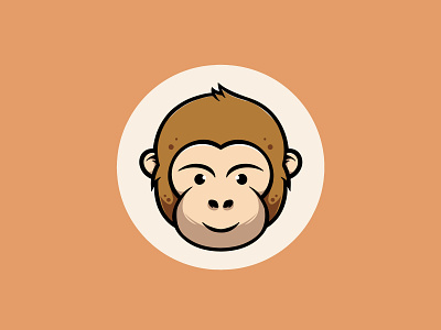 I am cute monkey animal cute design graphic design icon illustration kawaii logo mamals monkey