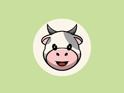 I am cute cow animal cow cute design farm graphic design icon illustration kawaii logo mamals nature