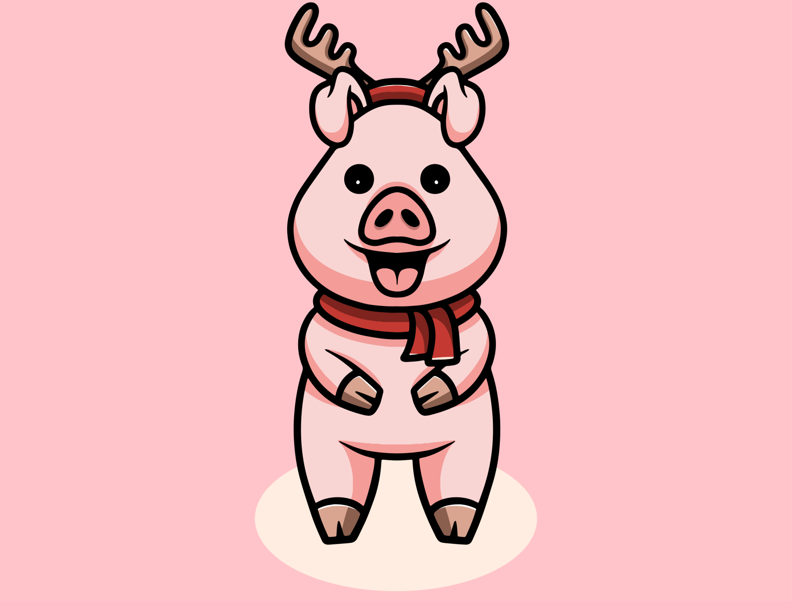 cute-christmas-pig-by-cubbone-on-dribbble